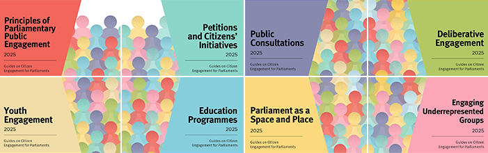 Eight interactive Citizen Engagement Guides developed by International IDEA’s Inter Pares and the International Parliament Engagement Network provide parliaments worldwide with practical, evidence-based frameworks to involve citizens meaningfully. Credit: Research Retold